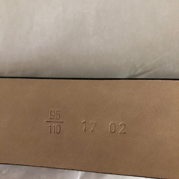 Roccobarocco navy blue suede designer logo belt - Picture 8 of 8